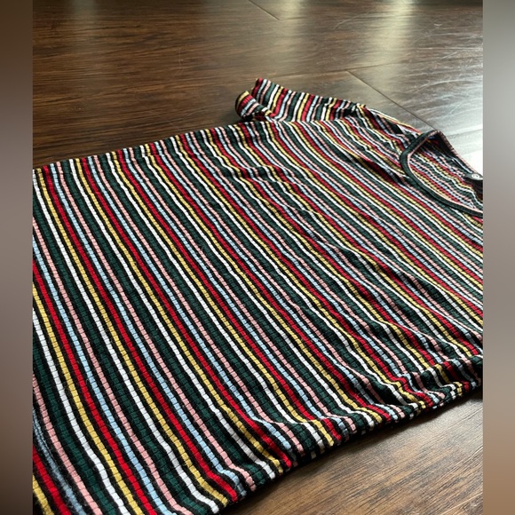 Popular 21 Multicolor Striped Ribbed Fitted Tee - Picture 6 of 6